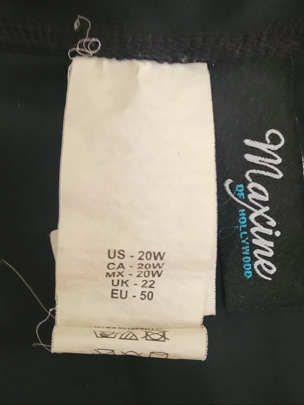 MAXINE OF HOLLYWOOD Black Swim Skirt Size 20W - Picture 5 of 6